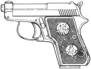 Beretta Jetfire .25 Pistol No Safety Notch Reproduction Replacement Grip Black B14 - 1815