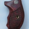 S&W J-Round Altamont's Combat Boot Grip Crocback with Medallions Rosewood