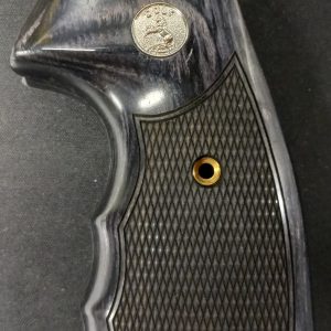 Rosewood Grim Reaper Kimber Micro 9 Grips Checkered Engraved Textured 