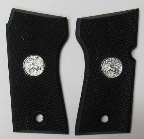 Colt Pony .380 Pistol Reproduction Replacement Grip with Medallions Black C86 - 3540