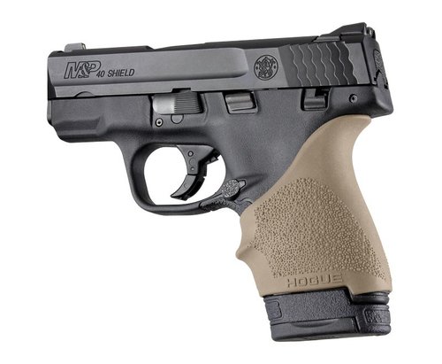 Smith & Wesson M&P Shield, Ruger LC9 Flat Dark Earth Hogue HandAll Beavertail Grip Sleeve